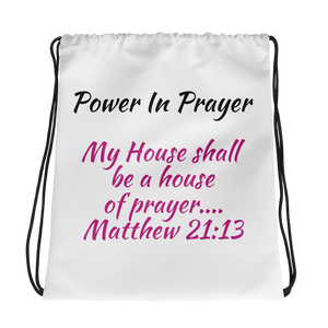 Power Of Prayer Drawstring Bag